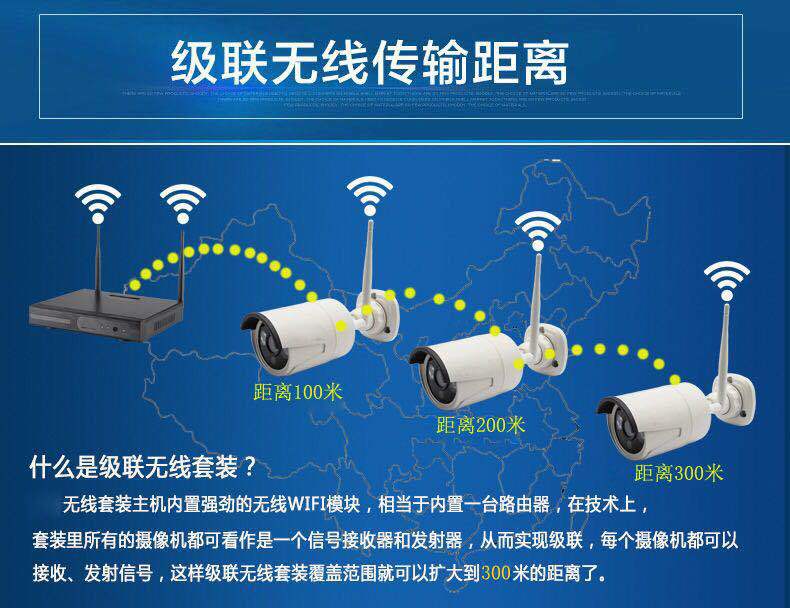 4-Way HD Wireless Monitoring Equipment Set Indoor Outdoor Waterproof Bullet Camera Smart Wifi1080p Factory Spot 4-Way HD Wireless Monitoring Equipment Set Indoor Outdoor Waterproof Bullet Camera Smart Wifi1080p Factory Spot