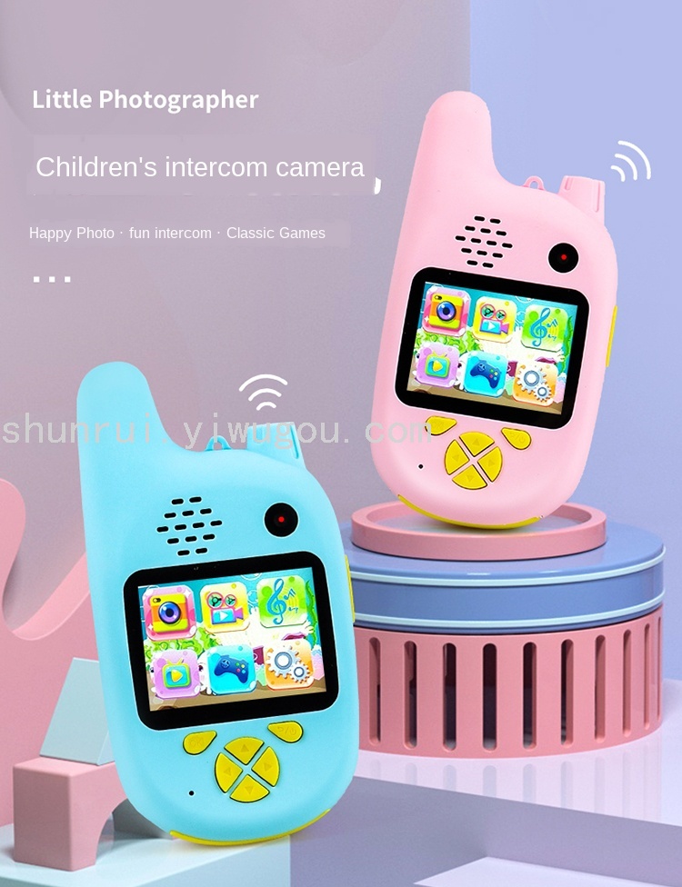 X3 Children's Camera Interphone Cartoon Children's Digital Camera Dialogue Cartoon Mini Camera