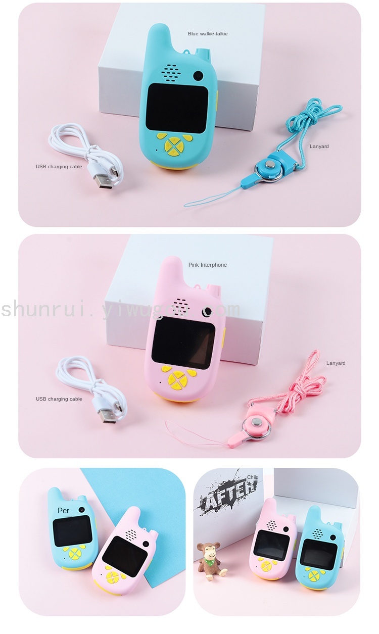 X3 Children's Camera Interphone Cartoon Children's Digital Camera Dialogue Cartoon Mini Camera