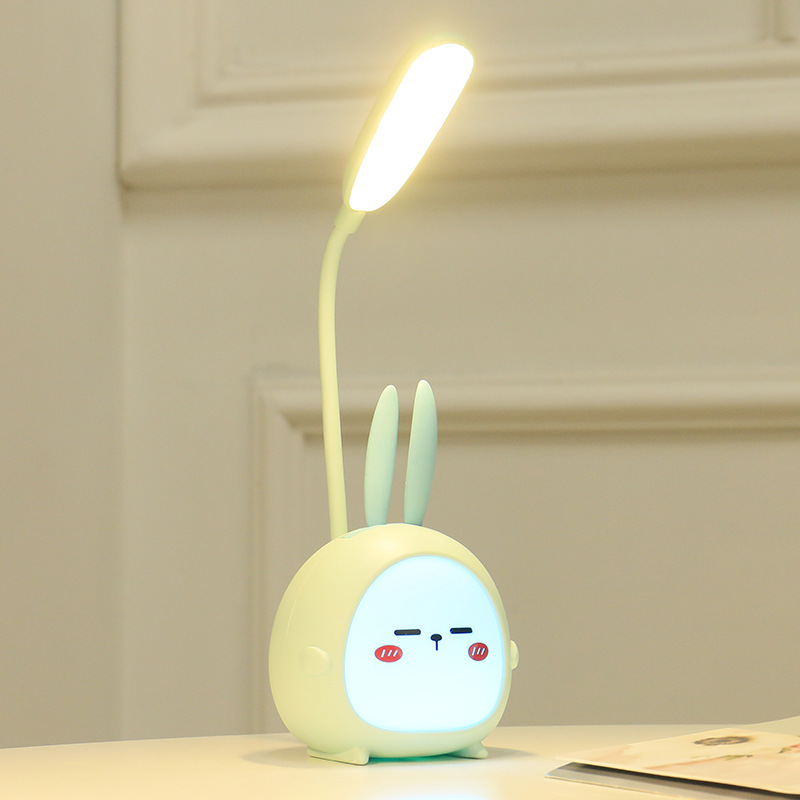 2020 New Cute Cartoon Animal Table Lamp Dormitory Bedside Learning Reading Led Third Gear Dimmable Table Lamp