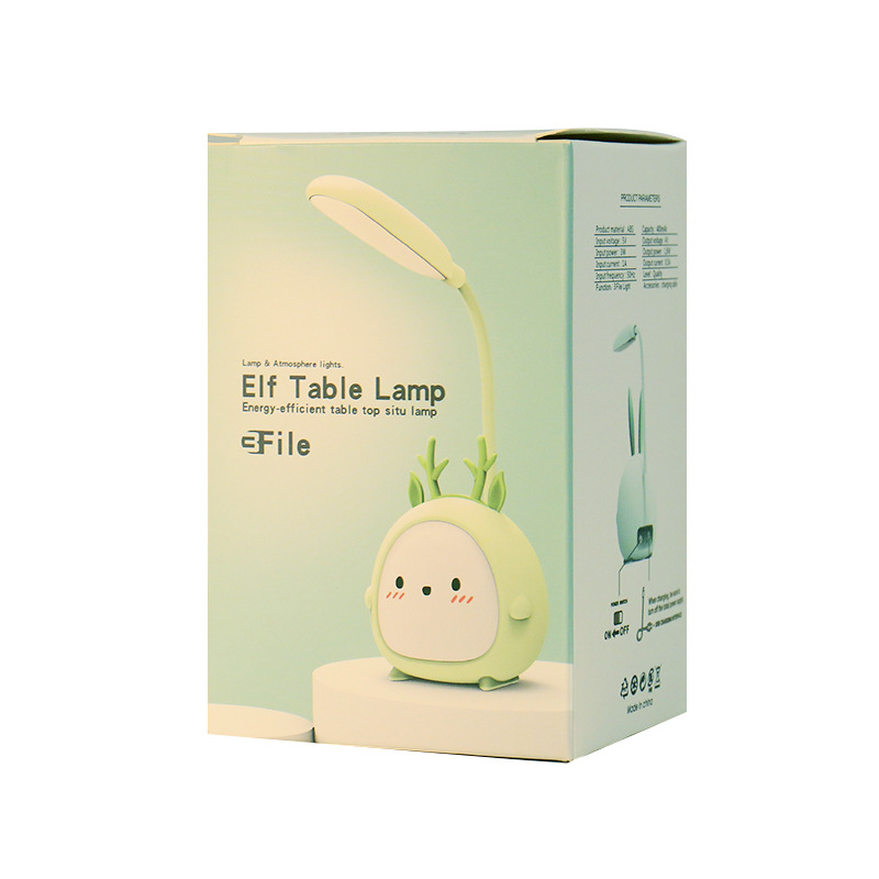 2020 New Cute Cartoon Animal Table Lamp Dormitory Bedside Learning Reading Led Third Gear Dimmable Table Lamp