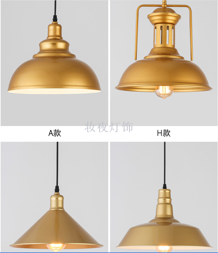 Nordic restaurant chandelier single head table lamp creative personality light luxury bar table lamp dining room simpl