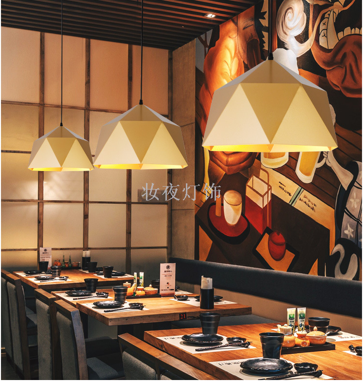 Nordic restaurant chandelier single head table lamp creative personality light luxury bar table lamp dining room simpl