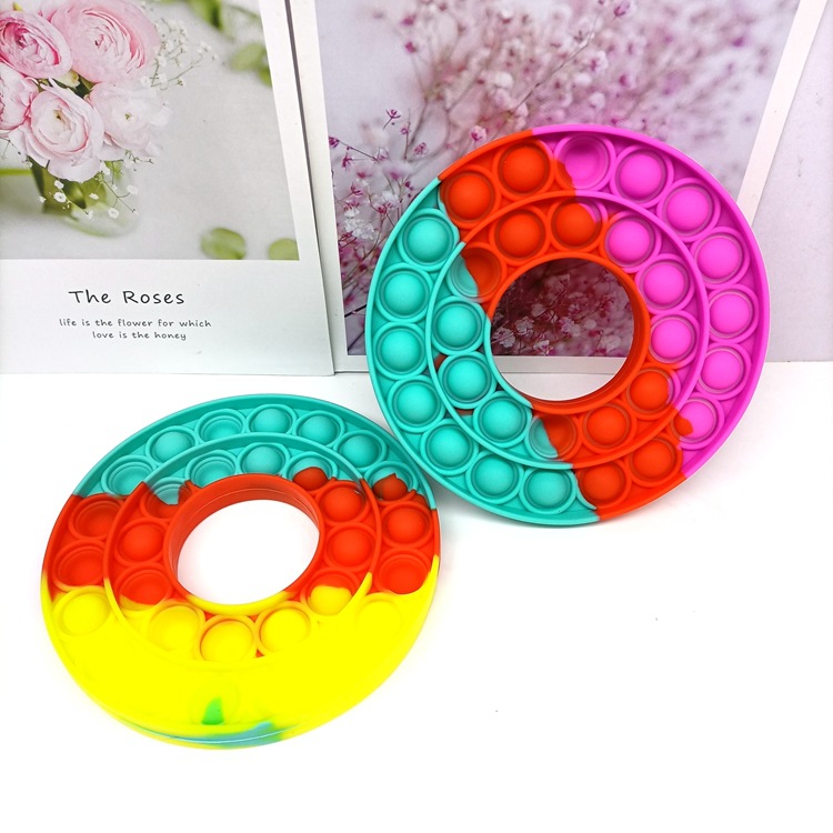 Decompression Toy Mouse Killer Pioneer Desktop Educational Toy Donut Rainbow Silicone Toy Push Bubble Press Decompression Toy Mouse Killer Pioneer Desktop Educational Toy Donut Rainbow Silicone Toy Push Bubble Press