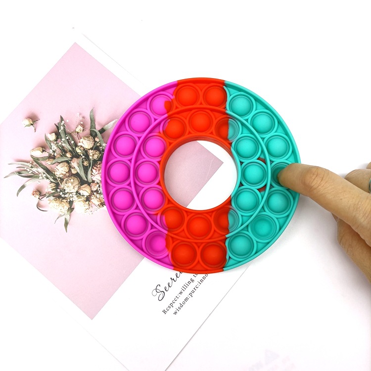 Decompression Toy Mouse Killer Pioneer Desktop Educational Toy Donut Rainbow Silicone Toy Push Bubble Press Decompression Toy Mouse Killer Pioneer Desktop Educational Toy Donut Rainbow Silicone Toy Push Bubble Press