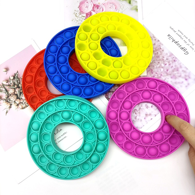 Decompression Toy Mouse Killer Pioneer Desktop Educational Toy Donut Rainbow Silicone Toy Push Bubble Press Decompression Toy Mouse Killer Pioneer Desktop Educational Toy Donut Rainbow Silicone Toy Push Bubble Press