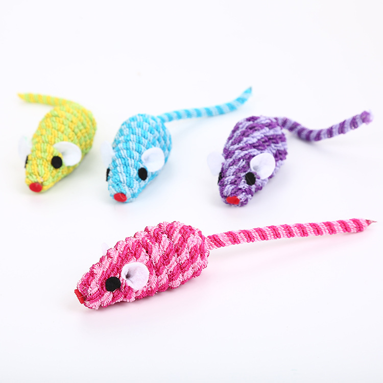 Cat toy could stretch thread Mouse multi-color drawing Factory cross-border wholesale