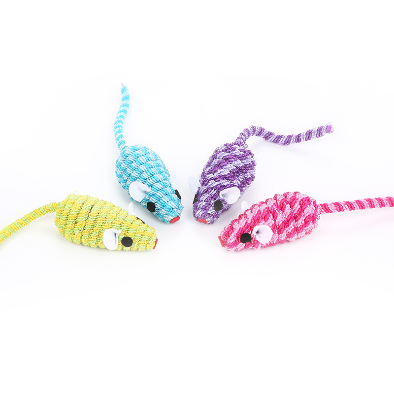 Cat toy could stretch thread Mouse multi-color drawing Factory cross-border wholesale