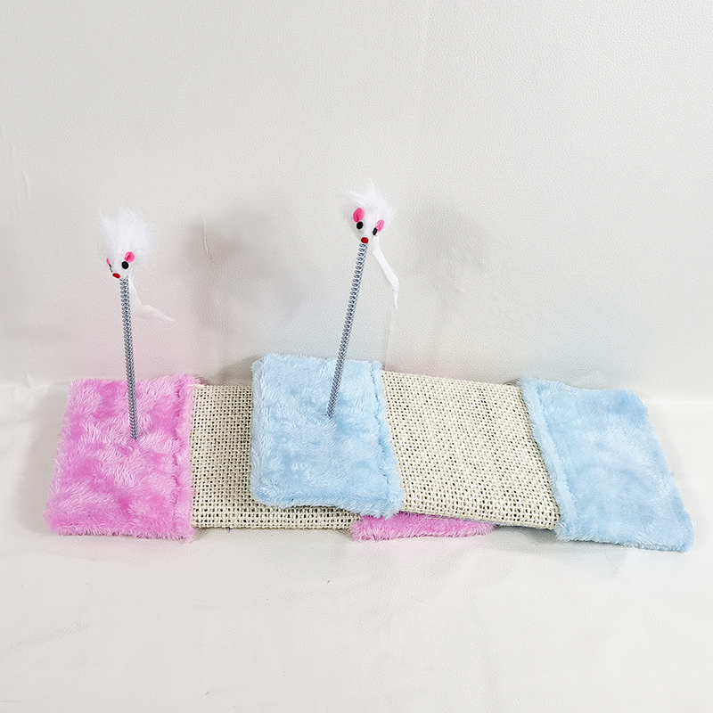 New Cat Scratch Board Pet Supplies Cat Educational Toy Spring Plush Mouse Blue Pink Factory Cross-Border New Cat Scratch Board Pet Supplies Cat Educational Toy Spring Plush Mouse Blue Pink Factory Cross-Border