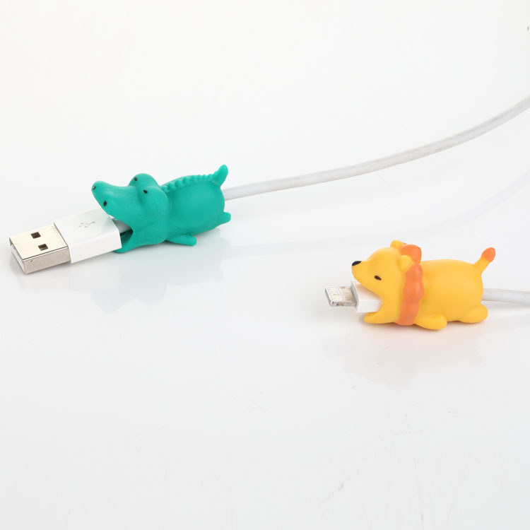 Bite 36 Animal-Shaped Mobile Phone USB Cable Protection Sleeve Anti-Break Cartoon Small Animal Spot Delivery in Seconds