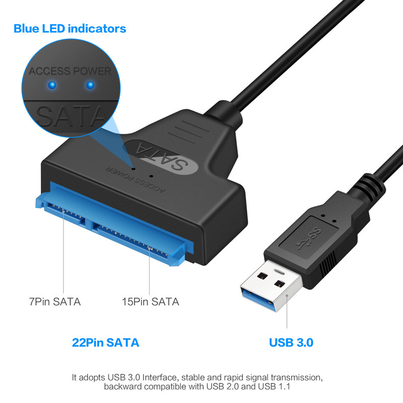 Cross-Border Exclusive USB3.0 USB to IED Sata to USB Adapter Cable 2.5-Inch SSD Hard Disk Cable