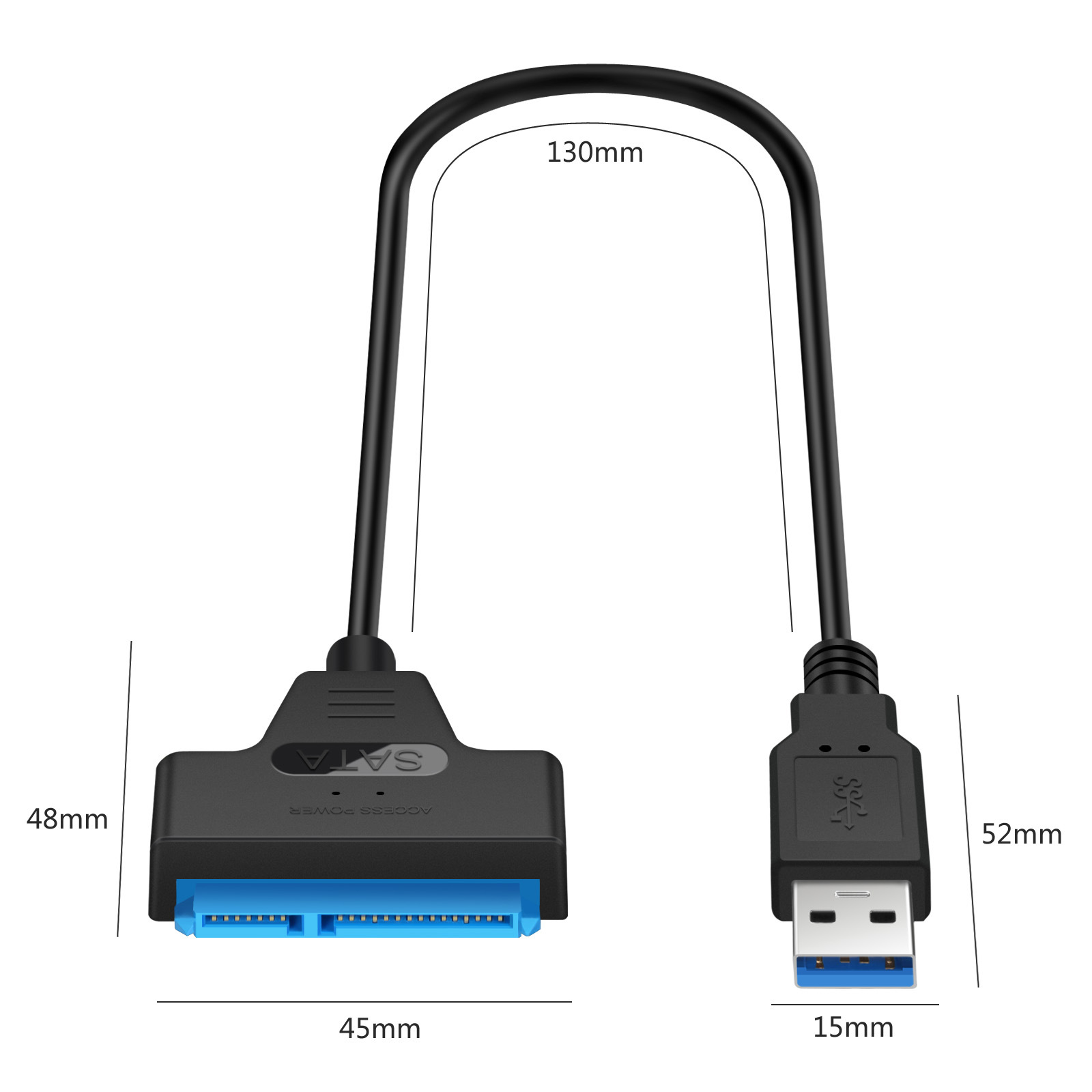 Cross-Border Exclusive USB3.0 USB to IED Sata to USB Adapter Cable 2.5-Inch SSD Hard Disk Cable