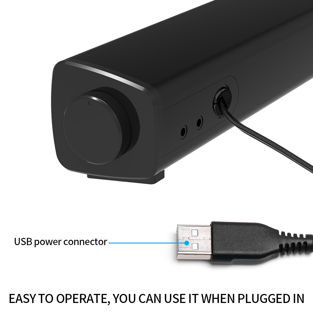 Computer USB Audio Computer Sound Booster Audio Cable Speaker Computer Game Speaker Subwoofer Factory Direct Sales