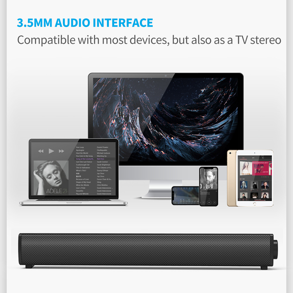 Computer USB Audio Computer Sound Booster Audio Cable Speaker Computer Game Speaker Subwoofer Factory Direct Sales