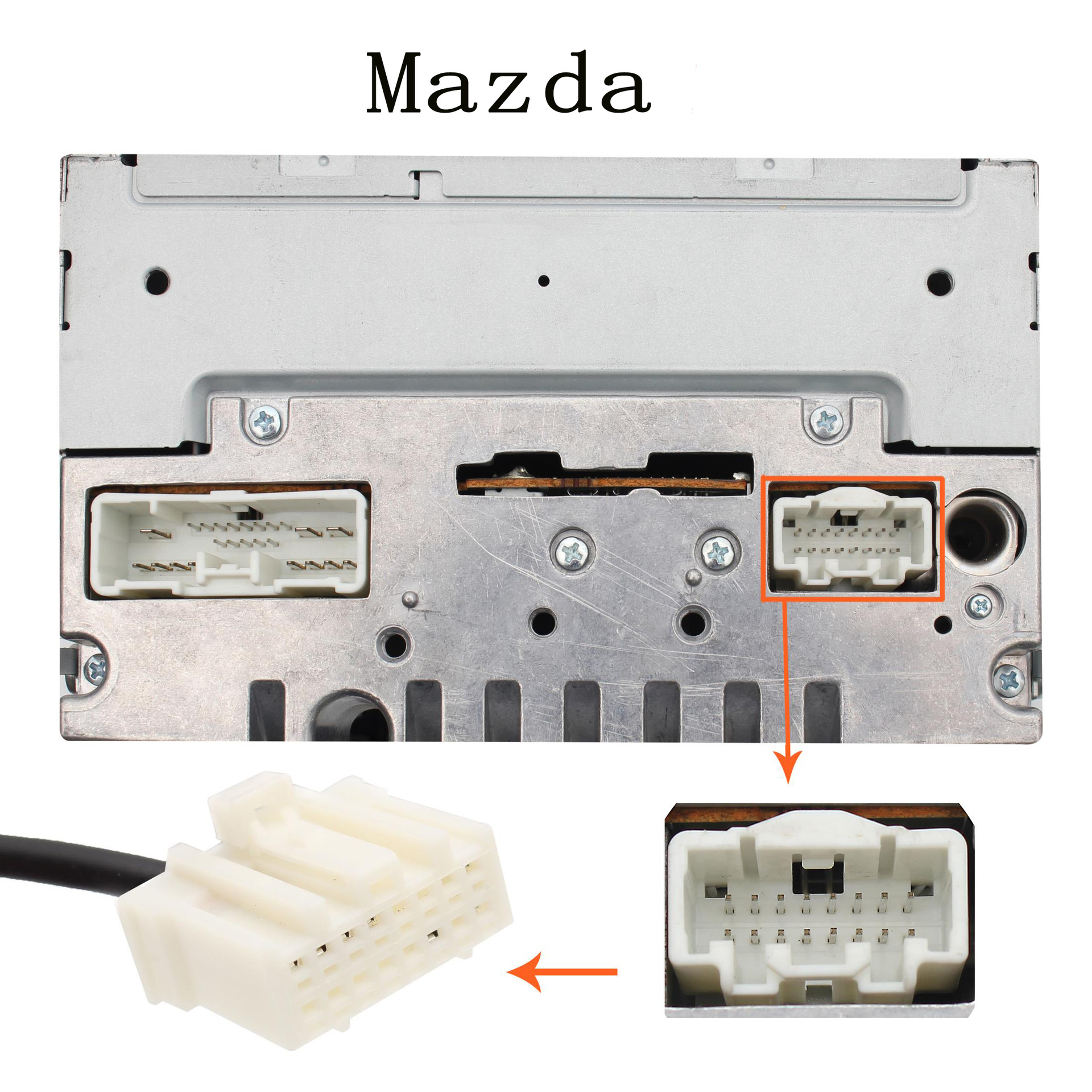 Mazda 3CX7323MX5 CX7 USB Aux Audio Cable Car MP3 Data Cable Digital Disc Box