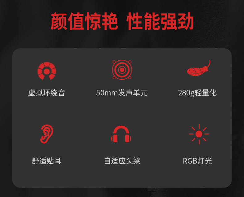 Wired Headset E-Sports Games Wire Control Monitor Luminous USB Desktop Computer Cellphone Headset Wholesale
