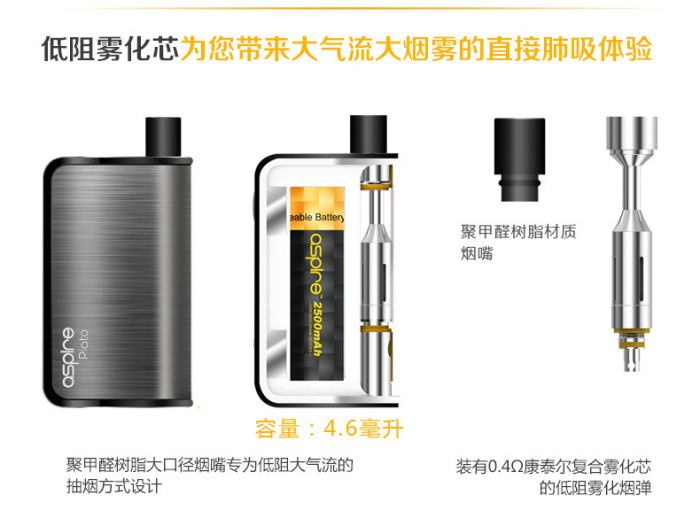 Aspire Plato 50W TC Kit paratoo electronic cigarette