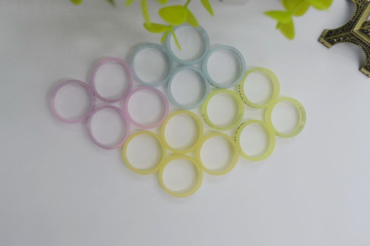 Electronic Cigarette Silicone Non-Slip Band Decorative Ring Vape Band with Luminous Silicone Ring Forced Grid Ring