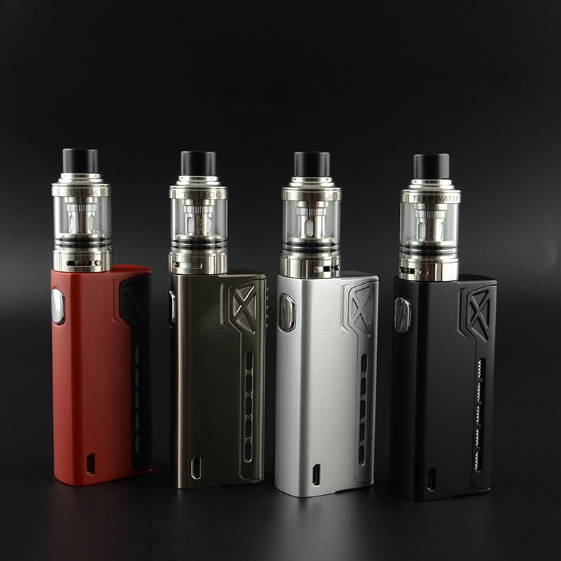 Electronic cigarette Tesla Tesla 90W suit half mechanical box set second time gear.