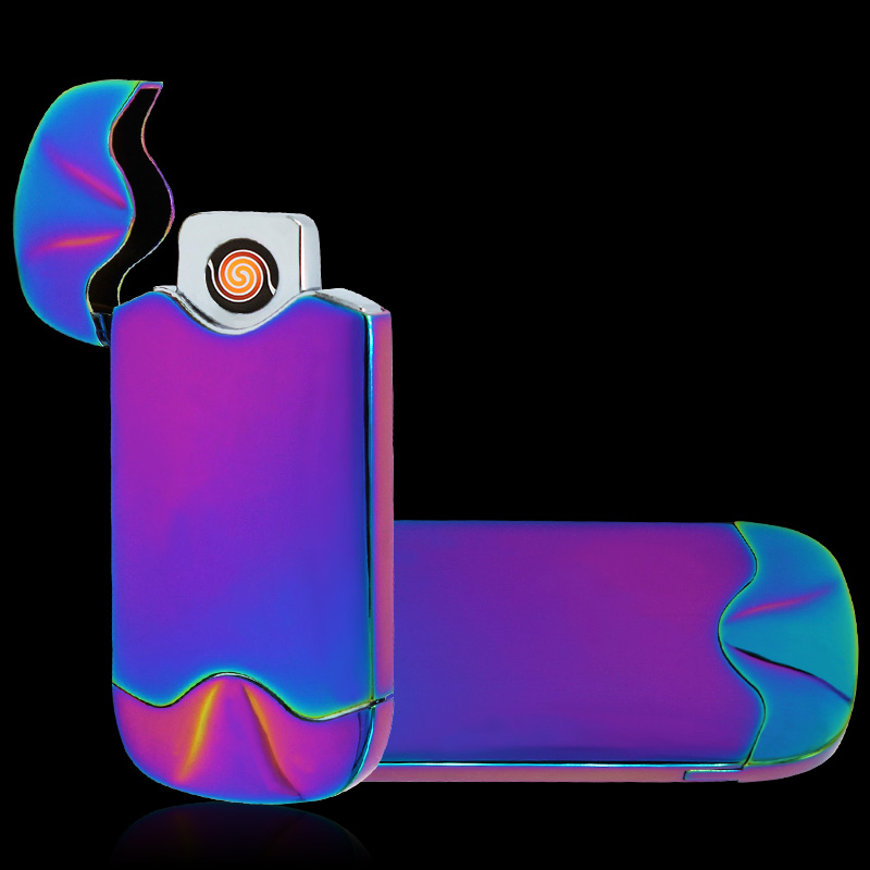HB108 elliptic double shake Hengbang electronic cigarette lighter USB Yanju lighter mixed batch