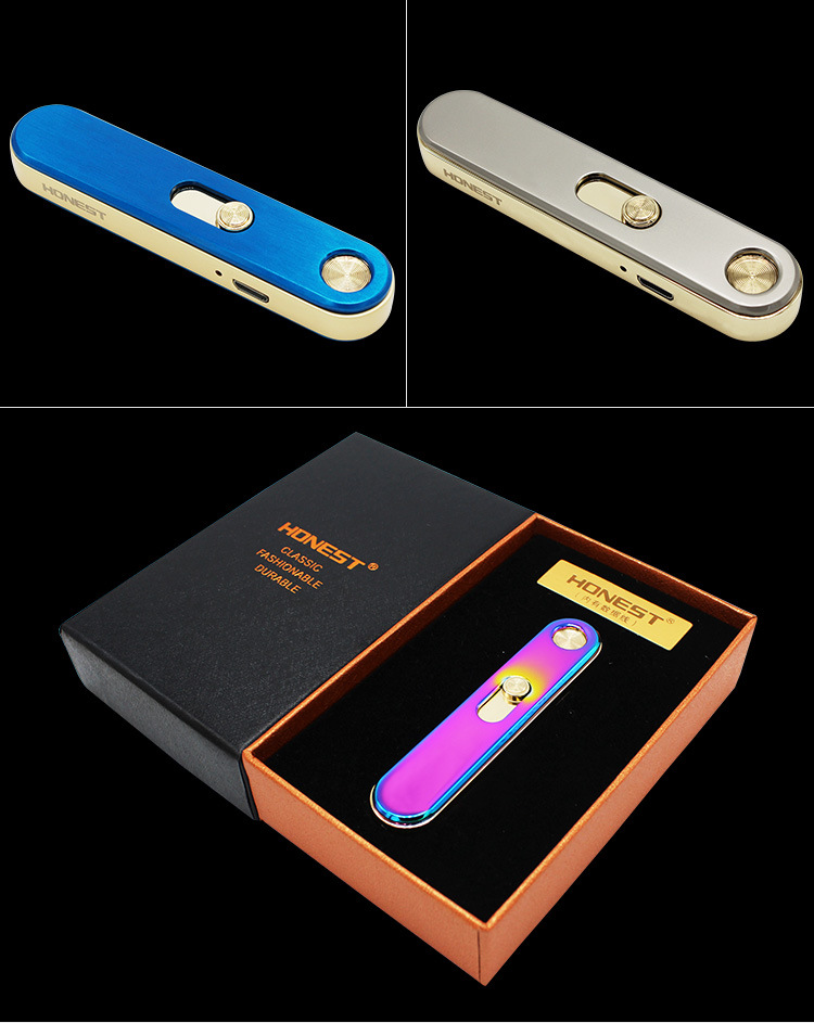 The Honest BCZ4066-1 electronic cigarette lighter lighter ellipse charging USB mixed batch The Honest BCZ4066-1 electronic cigarette lighter lighter ellipse charging USB mixed batch