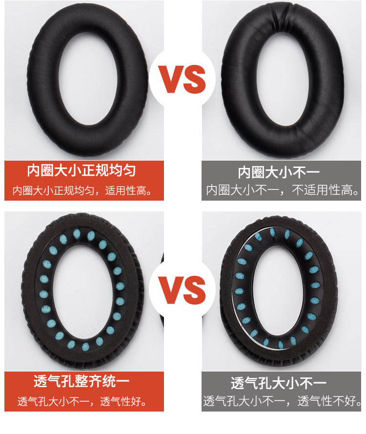 Factory Wholesale QC15 QC25 QC35 AE2 Earphone Sleeves Protein Earmuffs QuietComfort2 Accessories