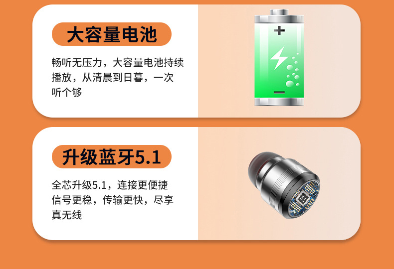 CrossBorder New NeckMounted Bluetooth Headset 50 Magnetic Sucker Sports Earphone Dual Handle Call NeckMounted Headset