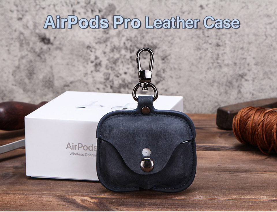 Protective Case Italian Crazy Horse Leather for Apple Airpods3 Bluetooth Wireless Earphone Sleeves
