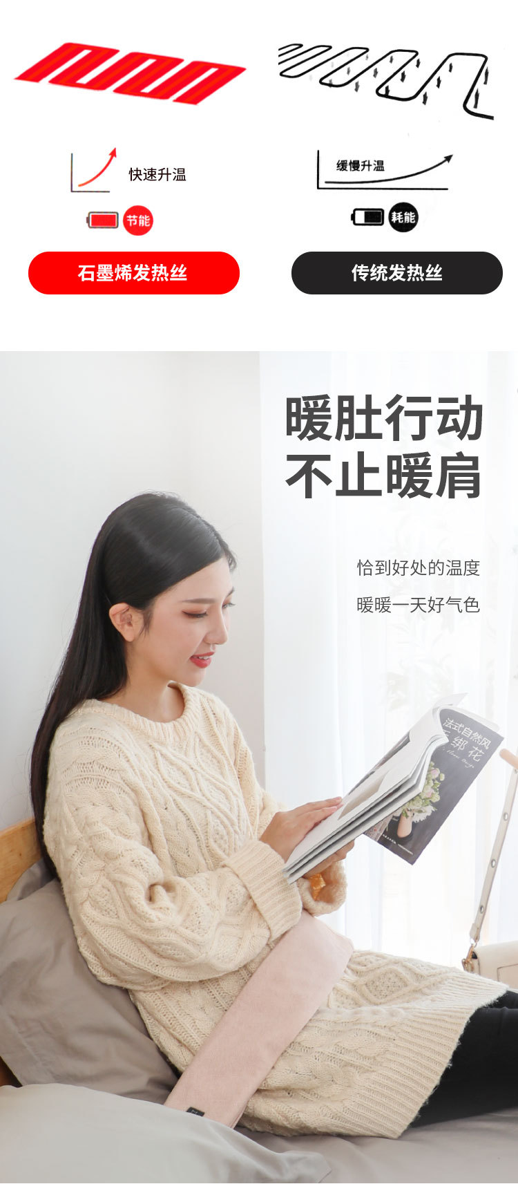 Scarf Smart Warm Artifact Electric Heating Scarf Heating Shawl Hot Compress Warm Neck Warmer Palace Treasure Female