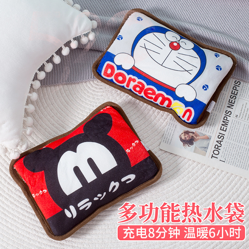 Wholesale Explosion-Proof Hot Water Bag Rechargeable Hand Warmer Plush Hot-Water Bag electric warmer