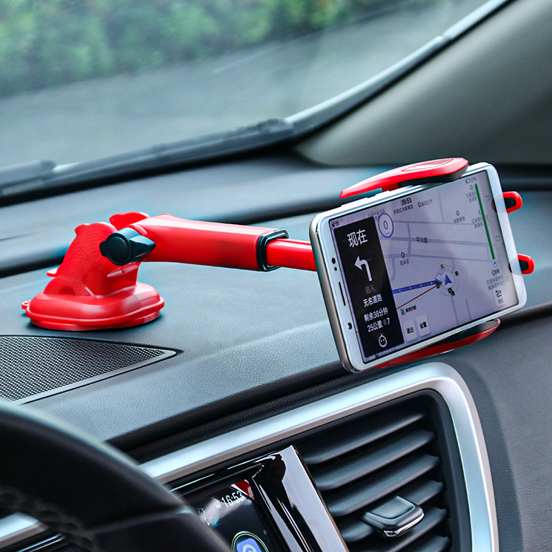 Car Bracket Mobile Phone Bracket Multifunctional Car Navigation Holder Dashboard Stand Suction Cup Bracket