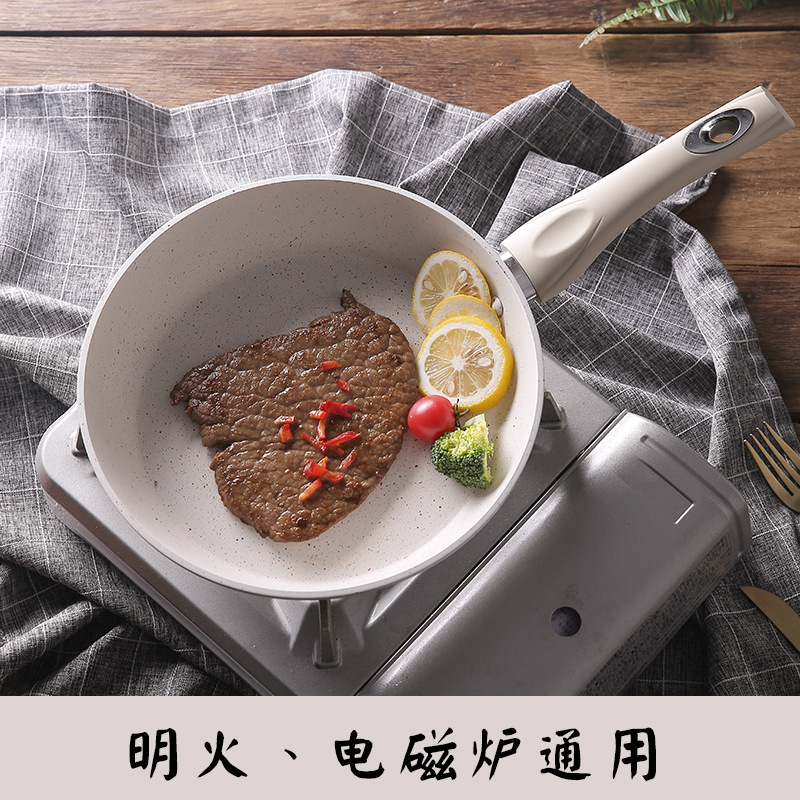 NonStick Pan Fried Steak Frying Pan MultiFunctional Pancake Fried Egg Thickened Induction Cooker Open Flame Applicable