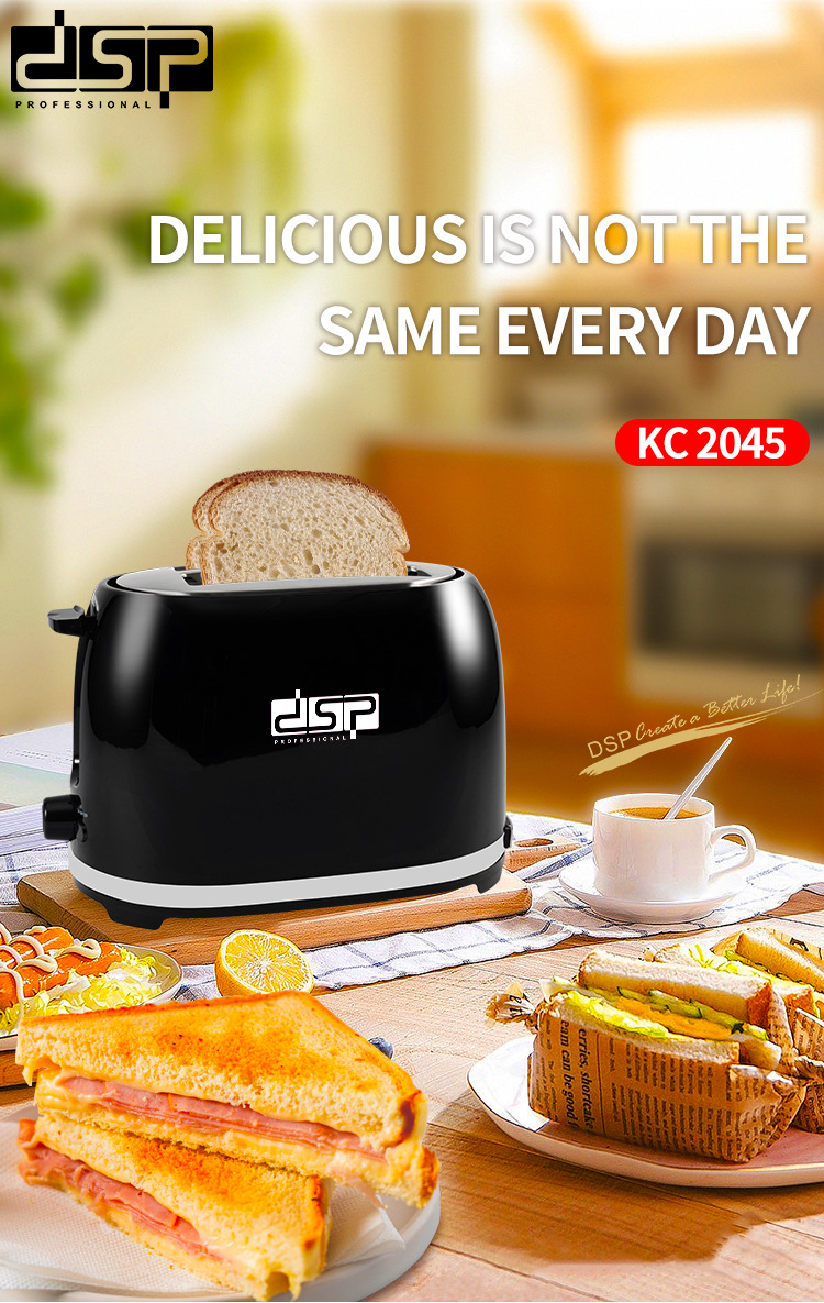 DSP/DSP Household Kitchen Bread Maker Toaster 7-Speed Adjustment Automatic Breakfast Machine Kc2045 DSP/DSP Household Kitchen Bread Maker Toaster 7-Speed Adjustment Automatic Breakfast Machine Kc2045