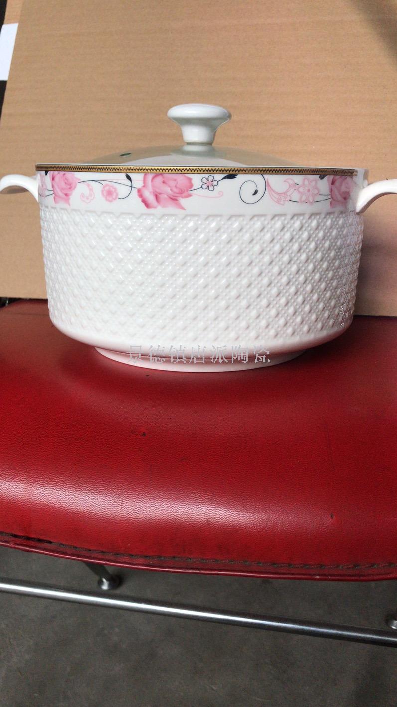 Jingdezhen ceramic single pot gift soup pot ceramic soup pot rice noodle pot heat-resistant pot  health pot