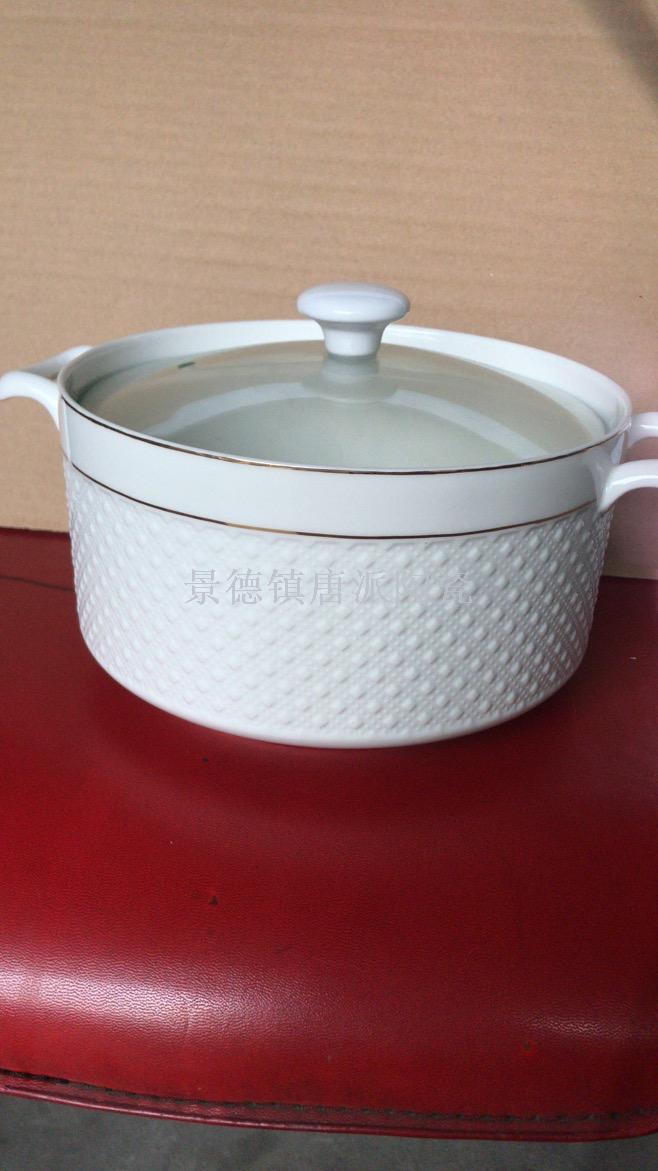 Jingdezhen ceramic single pot gift soup pot ceramic soup pot rice noodle pot heat-resistant pot  health pot