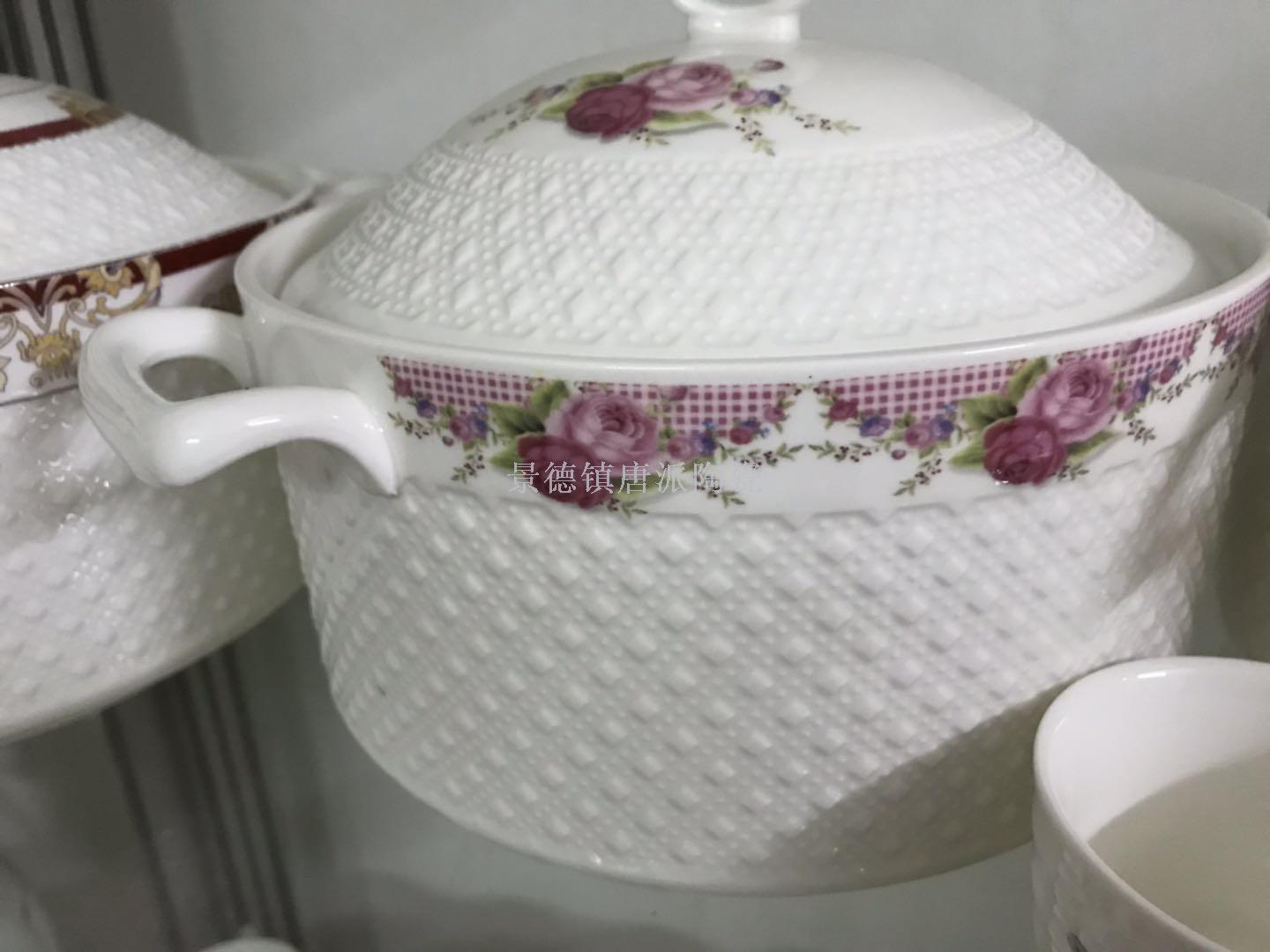 Jingdezhen ceramic single pot gift soup pot ceramic soup pot rice noodle pot heat-resistant pot  health pot