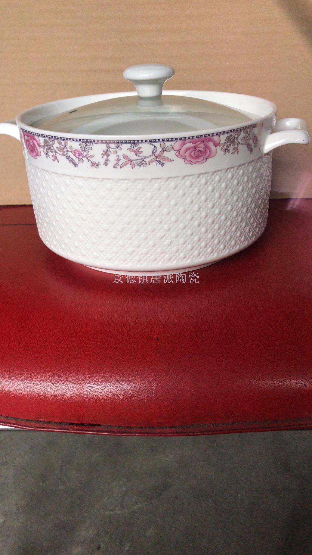 Jingdezhen ceramic single pot gift soup pot ceramic soup pot rice noodle pot heat-resistant pot  health pot