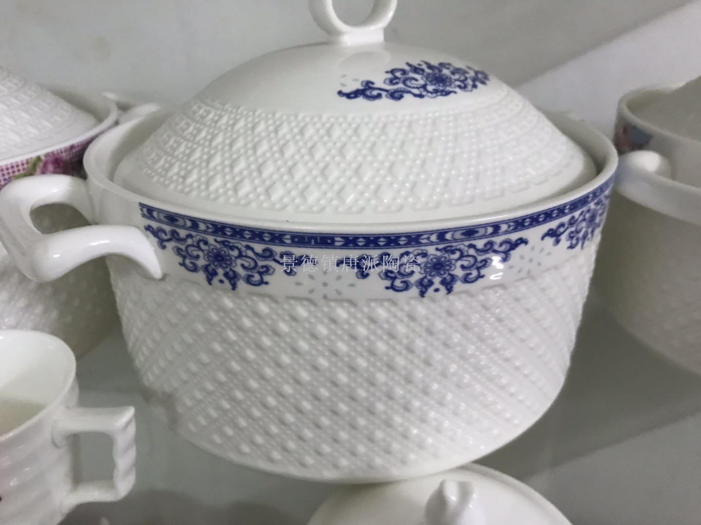 Jingdezhen ceramic single pot gift soup pot ceramic soup pot rice noodle pot heat-resistant pot  health pot