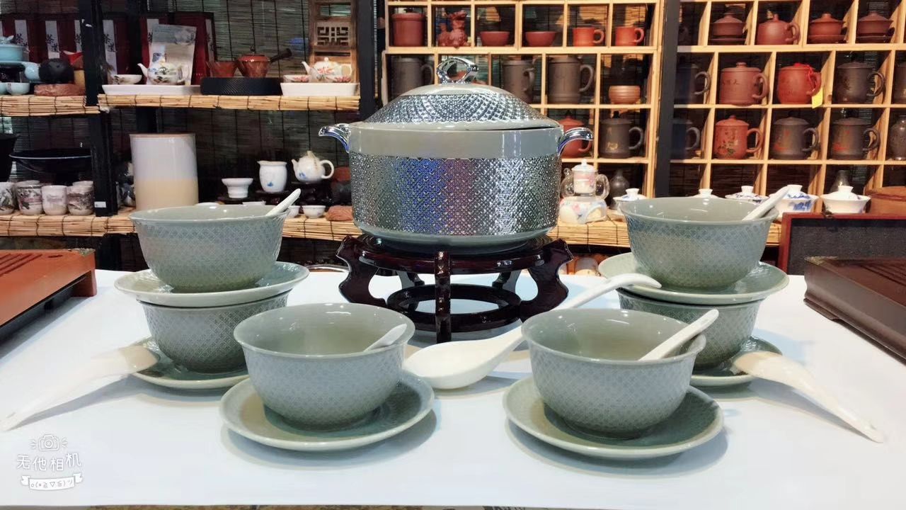 Jingdezhen ceramic soup pot set rice noodle pot heat pot stew pot king kong health pot Jingdezhen ceramic soup pot set rice noodle pot heat pot stew pot king kong health pot