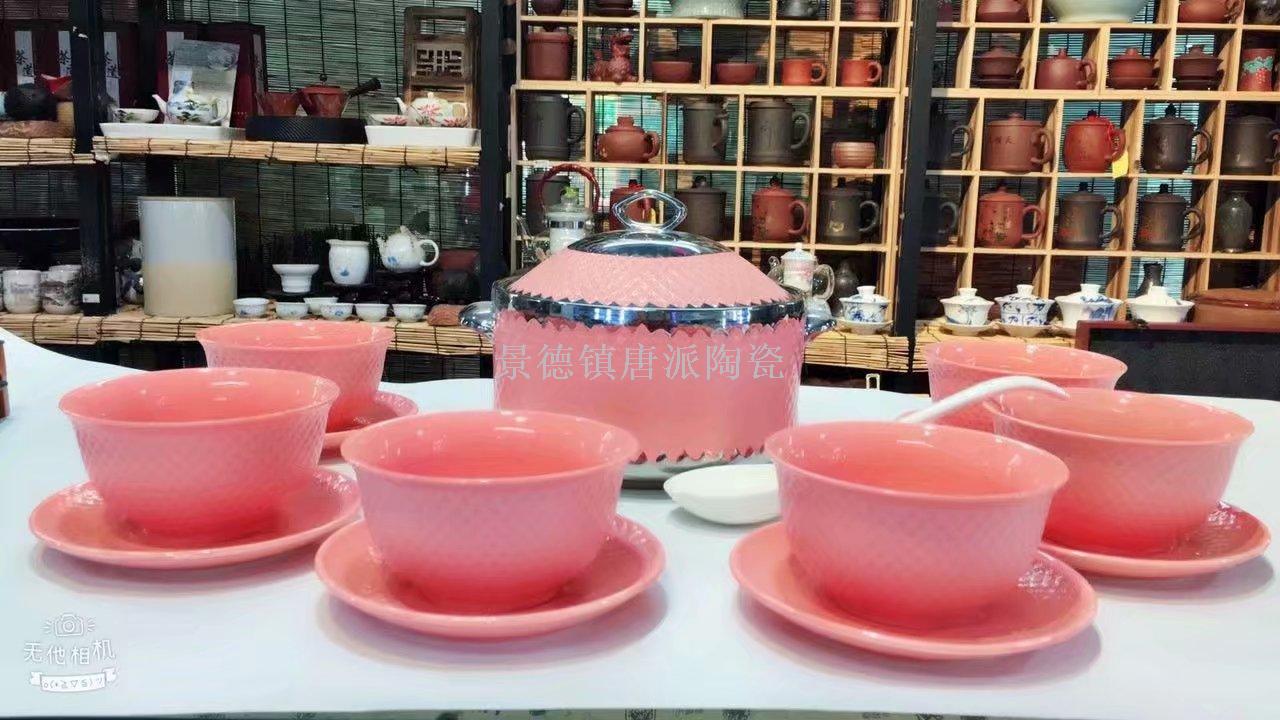 Jingdezhen ceramic soup pot ceramic bowl ceramic double ear pot rice noodle pot heat-resistant king kong pot health pot Jingdezhen ceramic soup pot ceramic bowl ceramic double ear pot rice noodle pot heat-resistant king kong pot health pot