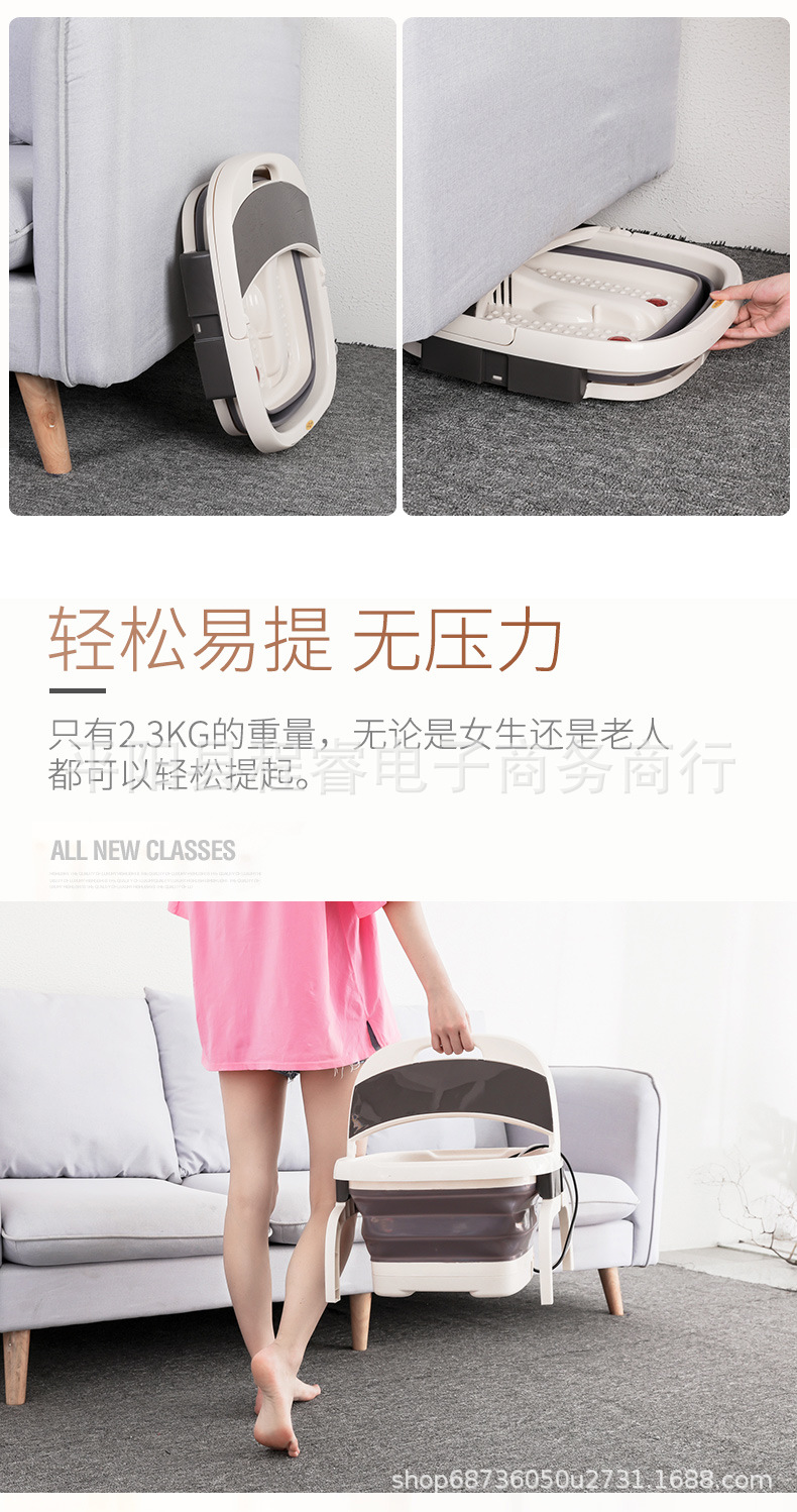 Manufacturer's electric folding foot tub bubble heating massage automatic foot bath compressor foot bath tub Manufacturer's electric folding foot tub bubble heating massage automatic foot bath compressor foot bath tub