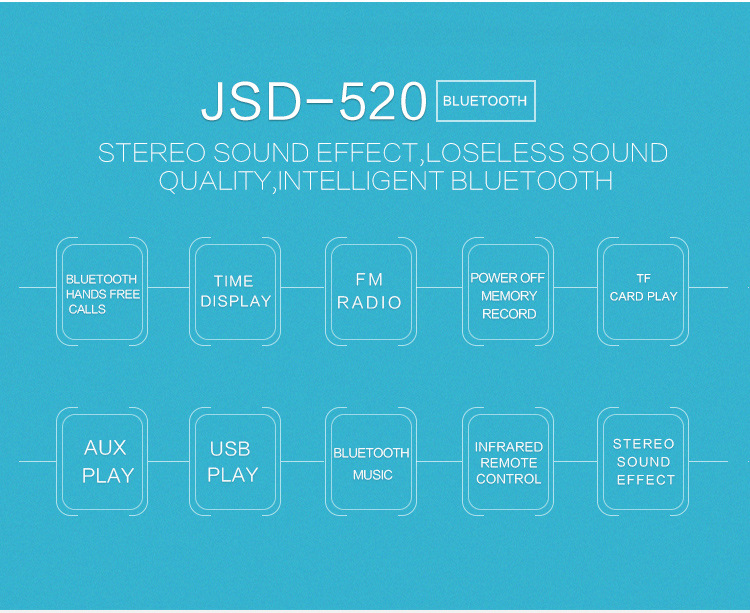 CrossBorder s Bluetooth HandsFree Car Kit HandsFree Calls MP3 Player Car Is Exposed to the MultiFunction Radio JSD520
