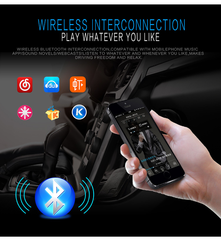 CrossBorder s Bluetooth HandsFree Car Kit HandsFree Calls MP3 Player Car Is Exposed to the MultiFunction Radio JSD520