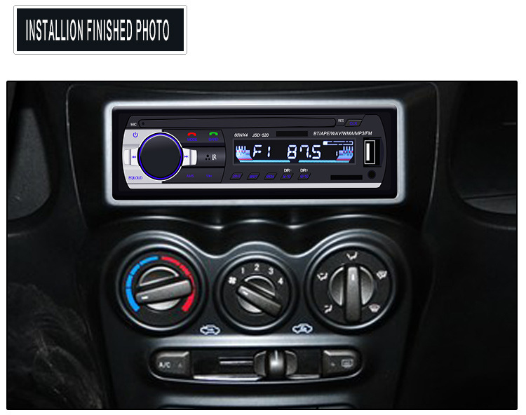 CrossBorder s Bluetooth HandsFree Car Kit HandsFree Calls MP3 Player Car Is Exposed to the MultiFunction Radio JSD520