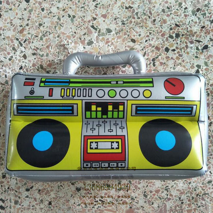 Inflatable radio manufacturer wholesale inflatable musical instrument toy small radio model children stage party props