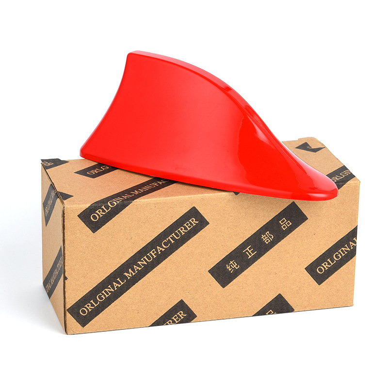 Car Decoration Shark Fin Antenna with Signal Radio Special Antenna Roof Tail Antenna Modification Hole-Free
