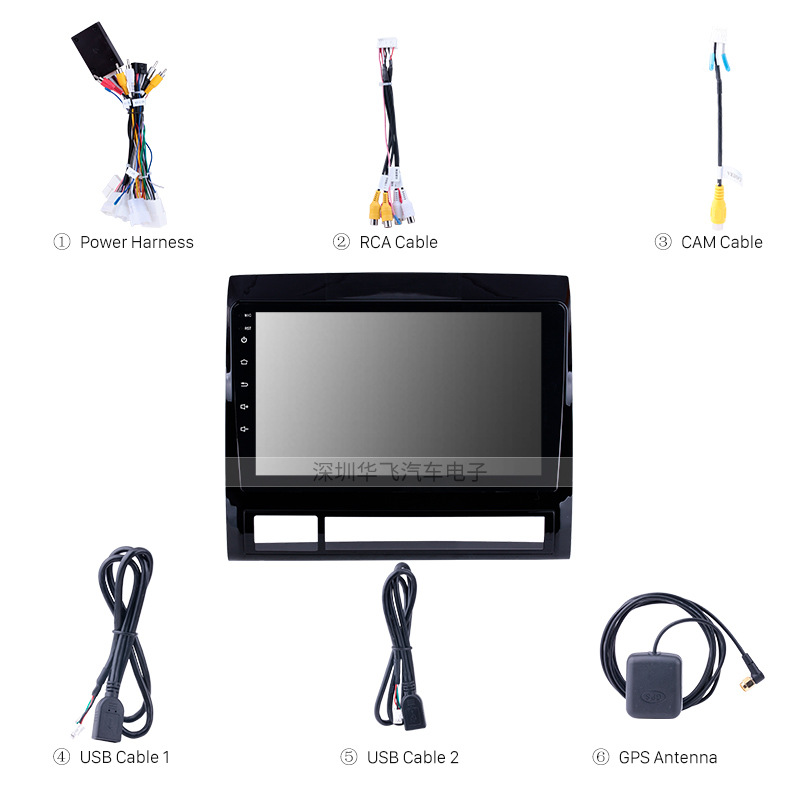 Applicable To 9-Inch Android 2005-2013 Toyota Tacoma Bluetooth Radio Car GPS Navigation System