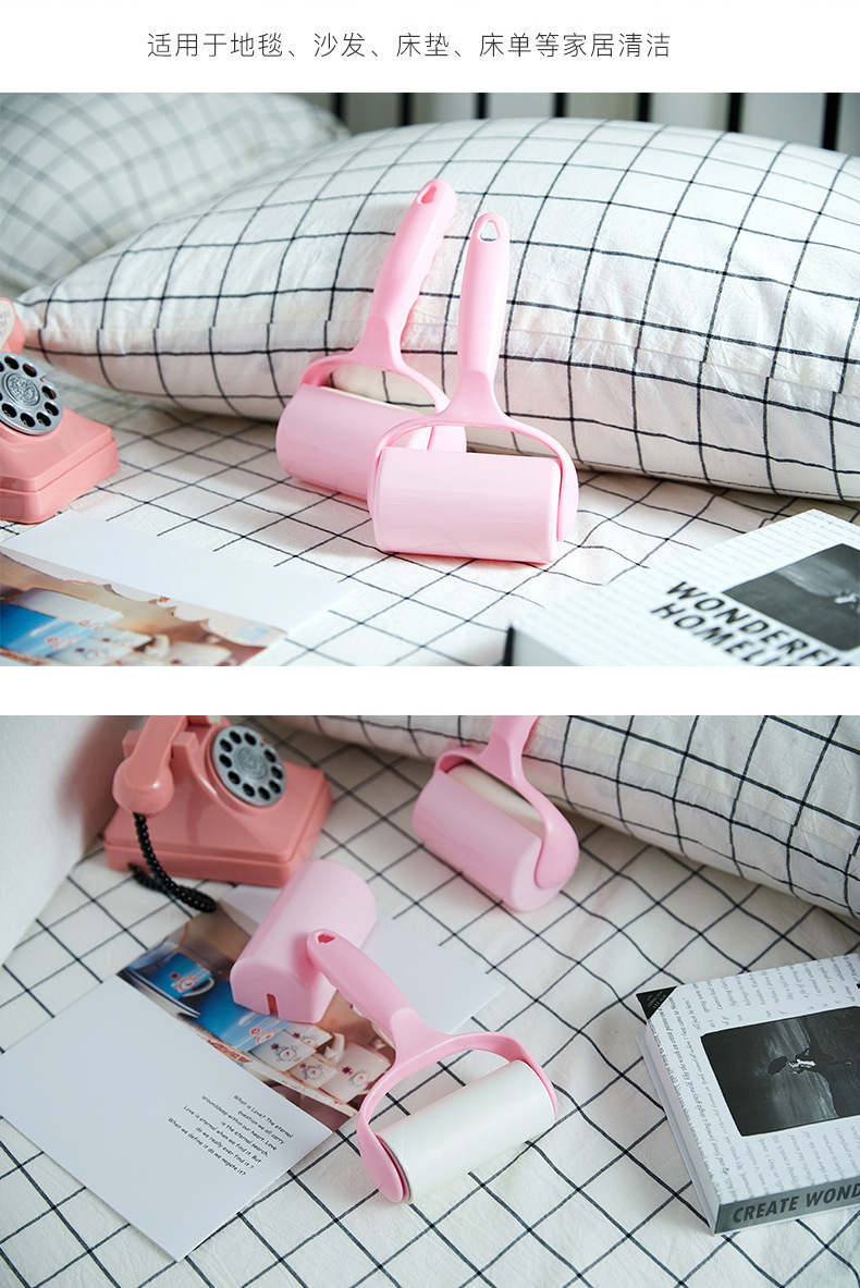 The Produces Tearable Lint Remover Dust Eliminating Hair Collecting Drum Type Sticky Paper Pet Hair Clothes Hair Remover The Produces Tearable Lint Remover Dust Eliminating Hair Collecting Drum Type Sticky Paper Pet Hair Clothes Hair Remover