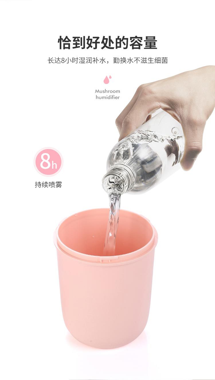 Mushroom Humidifier Creative USB Plug-in Belt Led Night Light Home Air Cleaner Gift Spray Humidifier Instrument Mushroom Humidifier Creative USB Plug-in Belt Led Night Light Home Air Cleaner Gift Spray Humidifier Instrument