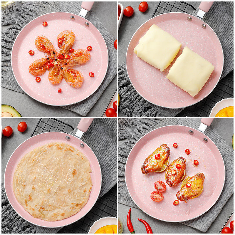 MultiLayer Pan NonStick Frying Pan Fry Pan Household Flat NonStick Frying Pan Induction Cooker Baby Food Supplement